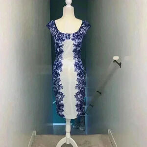 White House Black Market floral sheath dress 0